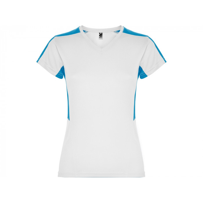 Футболка Suzuka женская, белый/бирюзовый