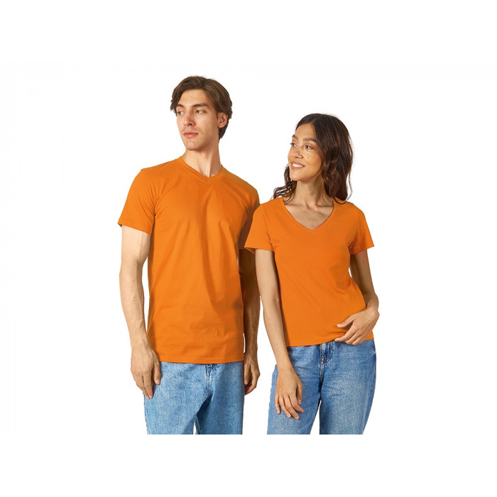 Футболка Heavy Super Club женская с V-образным вырезом, оранжевый