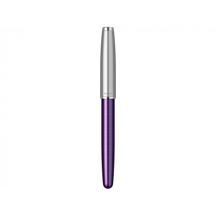 Ручка-роллер Parker Sonnet Essentials Violet SB Steel CT, цвет чернил black, перо: F, в подарочной упаковке.