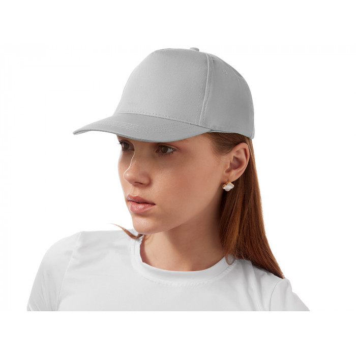 Бейсболка Мемфис 230 5-панельная, серая