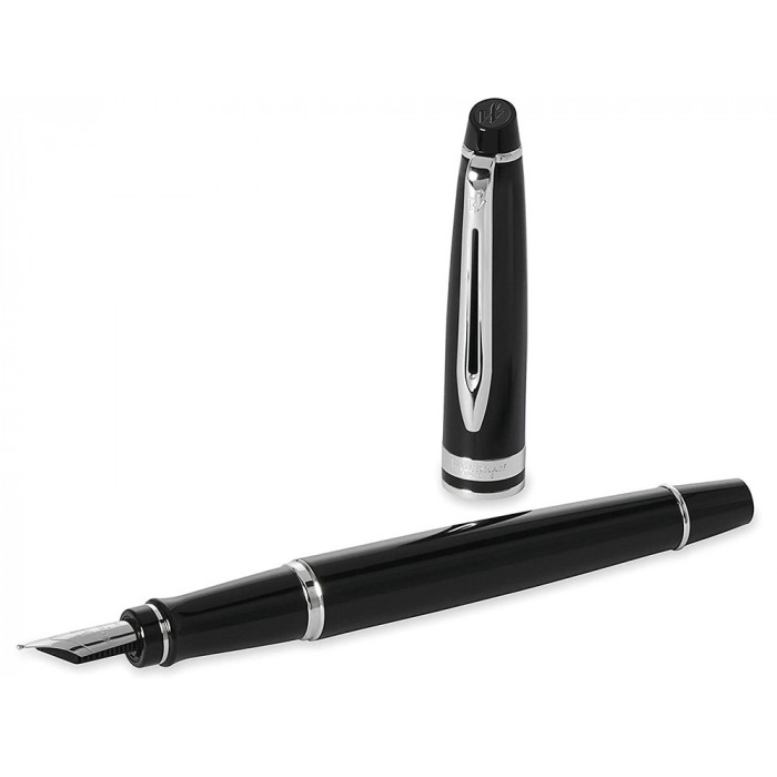 Подарочный набор Waterman Expert с перьевой ручкой и чехлом Black CT перо M