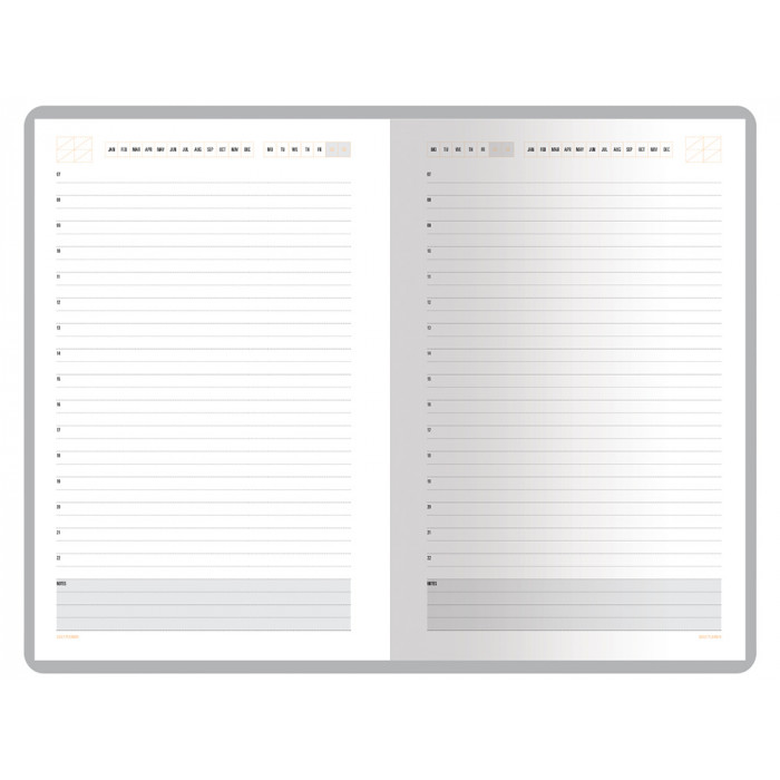 Ежедневник А5 недатированный Mercury, красный