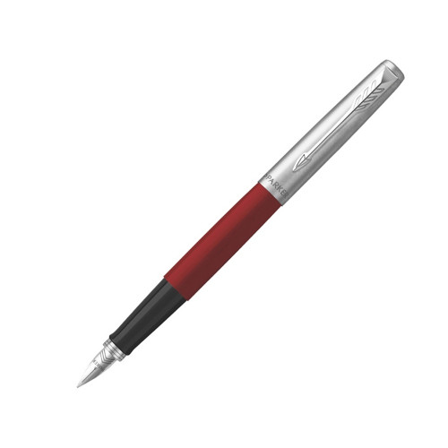 Перьевая ручка Parker Jotter Red CT , перо: F, цвет чернил: black, в подарочной упаковке