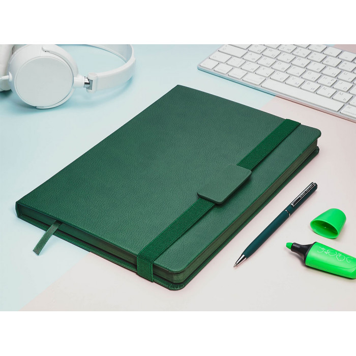 Ежедневник В5 недатированный Leggenda, зеленый