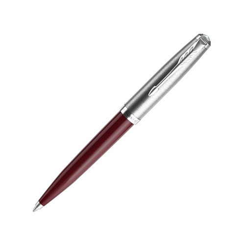 Шариковая ручка Parker 51 CORE BURGUNDY CT, стержень: M, цвет чернил: black, в подарочной упаковке.