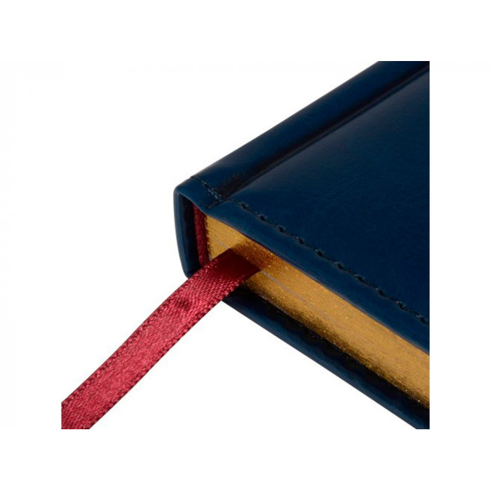 Ежедневник недатированный А6+ Sidney Nebraska, синий (золотой обрез)