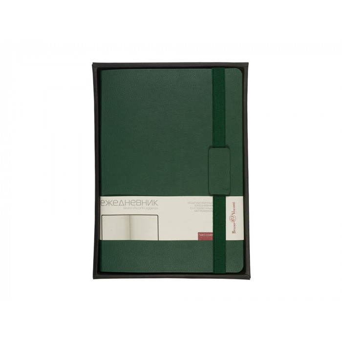 Ежедневник В5 недатированный Leggenda, зеленый