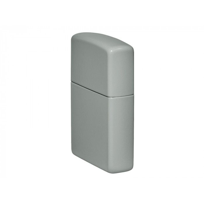 Зажигалка ZIPPO Classic с покрытием Flat Grey, латунь/сталь, серая, глянцевая, 38x13x57 мм