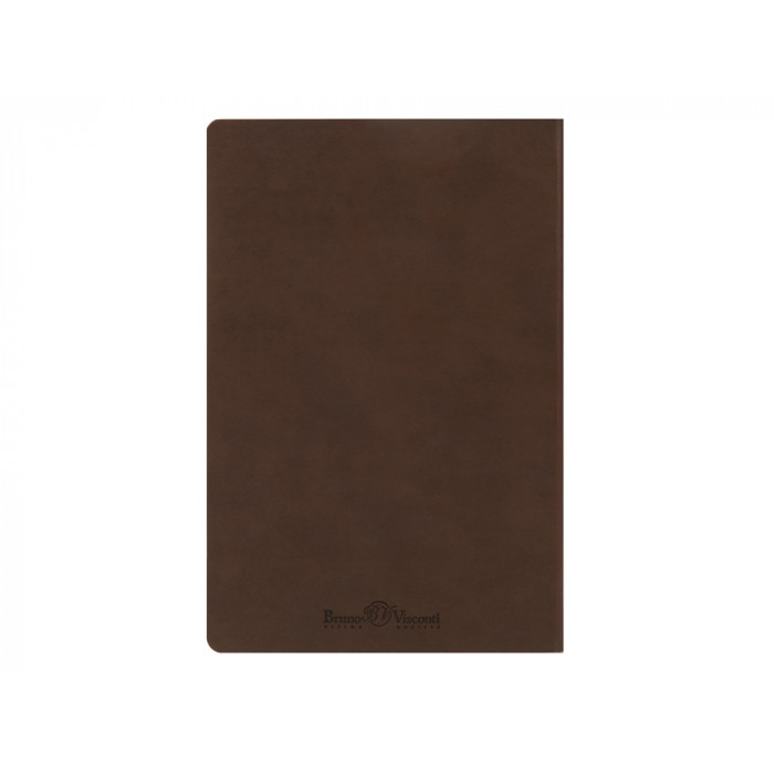 Ежедневник А5 недатированный Megapolis Velvet Flex, коричневый