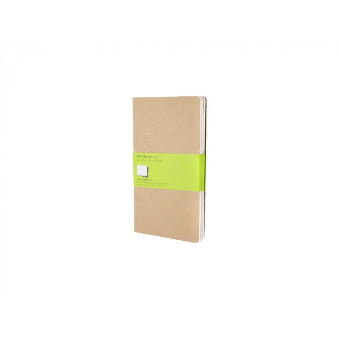 Записная книжка Moleskine Cahier (нелинованный, 3 шт.), Large (13х21см), бежевый