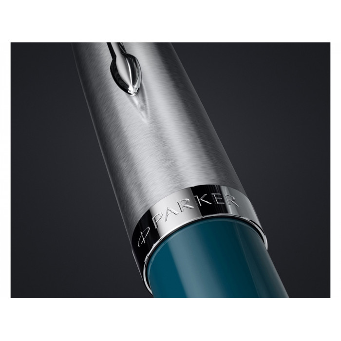 Шариковая ручка Parker 51 CORE TEAL BLUE CT, стержень: M, цвет чернил: black, в подарочной упаковке.