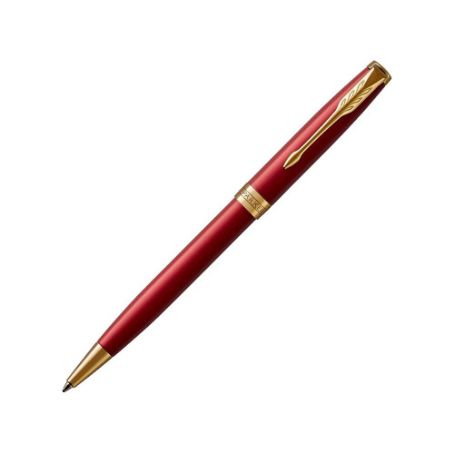 Шариковая ручка Parker Sonnet , Lacquer Intense Red GT, стержень: M, цвет чернил: black , в подарочной упаковке