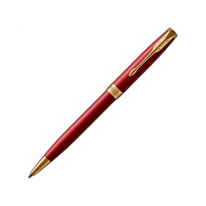 Шариковая ручка Parker Sonnet , Lacquer Intense Red GT, стержень: M, цвет чернил: black , в подарочной упаковке