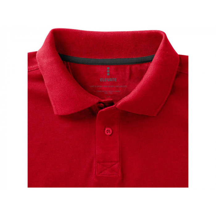 Calgary мужская футболка-поло с коротким рукавом, красный