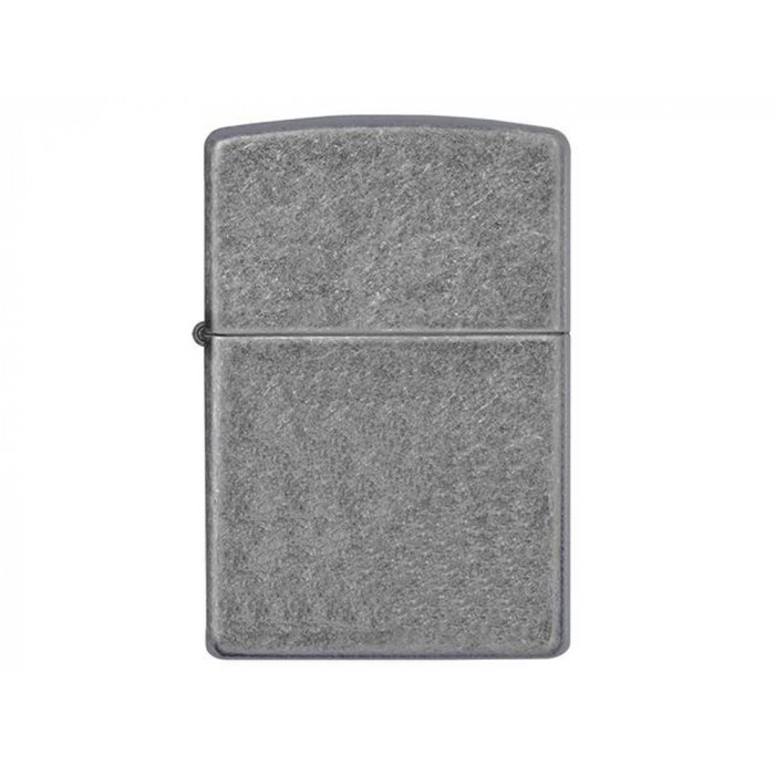 Зажигалка ZIPPO Classic с покрытием ™Plate, латунь/сталь, серебристая, матовая, 38x13x57 мм