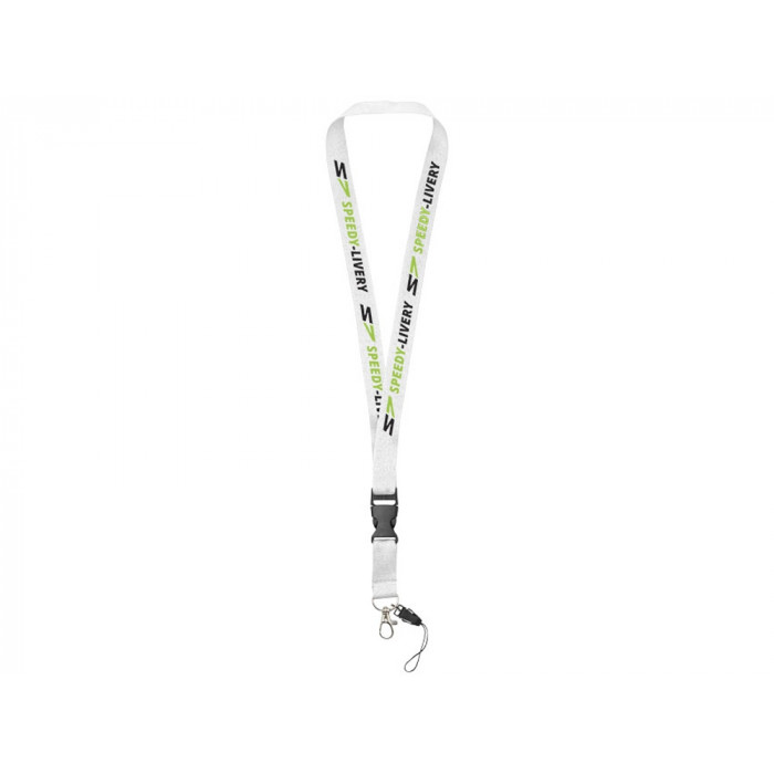 Шнурок Sagan с отстегивающейся пряжкой, держатель для телефона, белый