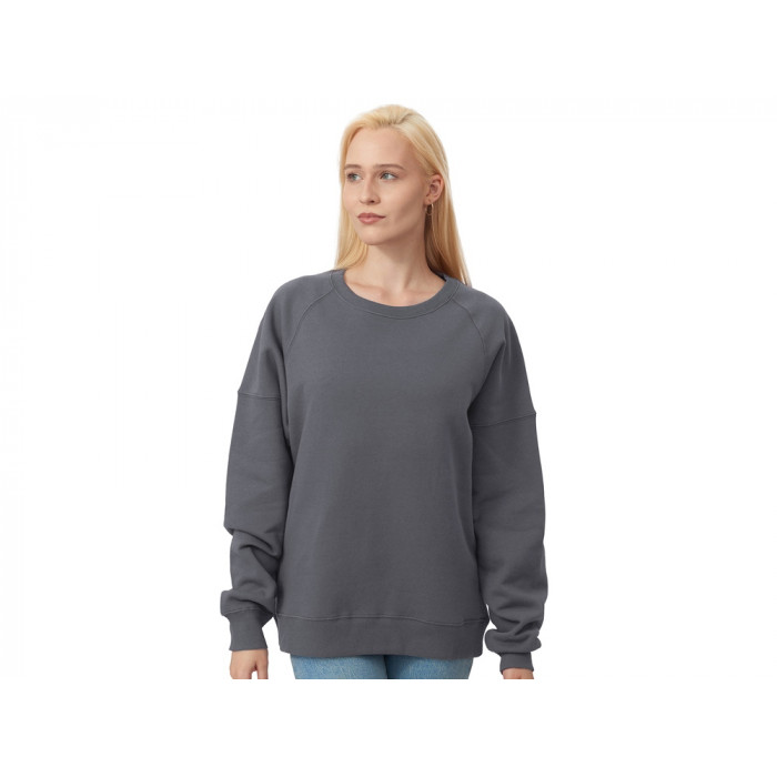 Свитшот оверсайз Paris, унисекс, темно-серый