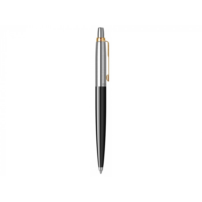 Шариковая ручка Parker Jotter K160, цвет: Black/GT, стержень: F, цвет чернил: blue, в подарочной упаковке.