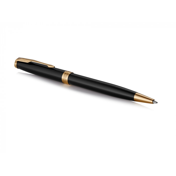 Ручка шариковая Parker Sonnet Core Black Lacquer GT, черный/золотистый