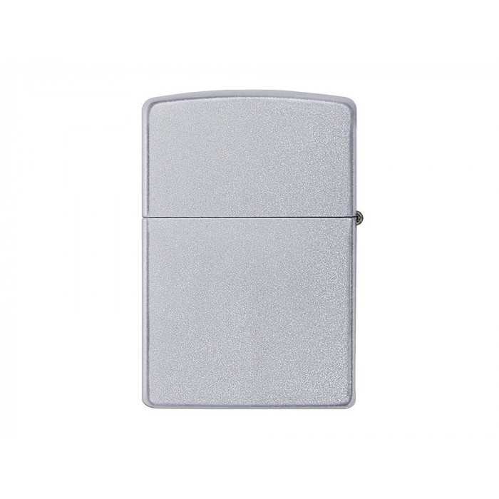 Зажигалка ZIPPO Classic с покрытием Satin Chrome™, латунь/сталь, серебристая, матовая, 38x13x57 мм