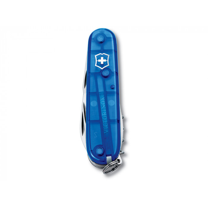 Нож перочинный VICTORINOX Spartan, 91 мм, 12 функций, полупрозрачный синий