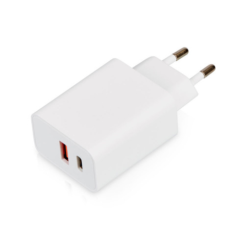 Сетевое зарядное устройство c выходами USB-A и USB-C Recharger Pro, быстрая зарядка QC/PD, 30 Вт, белый