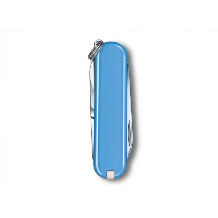 Нож-брелок VICTORINOX Classic SD Colors Summer Rain, 58 мм, 7 функций, голубой