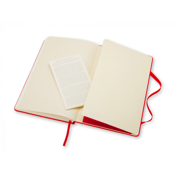 Записная книжка Moleskine Classic (нелинованный) в твердой обложке, Large (13х21см), красный