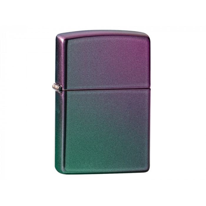 Зажигалка ZIPPO Classic с покрытием Iridescent, латунь/сталь, фиолетовая, матовая, 38x13x57 мм