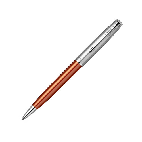 Шариковая ручка Parker Sonnet Essentials Orange SB Steel CT, цвет чернил black, перо: M, в подарочной упаковке.