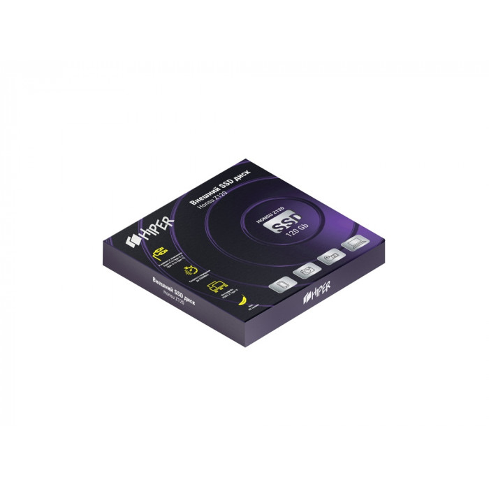 Внешний SSD накопитель Honsu Z120 120GB USB3.1 Type-C, Z, Hiper Внешний SSD накопитель Honsu Z120 120GB USB3.1 Type-C, Z, Hiper