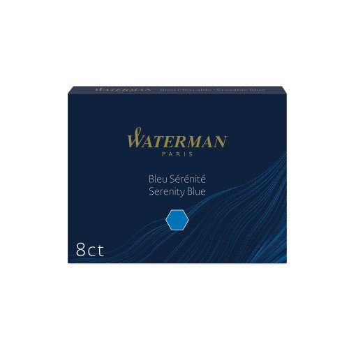 Чернила в картридже Waterman Ink cartridge Standard Blue (в упаковке 8 картриджей)