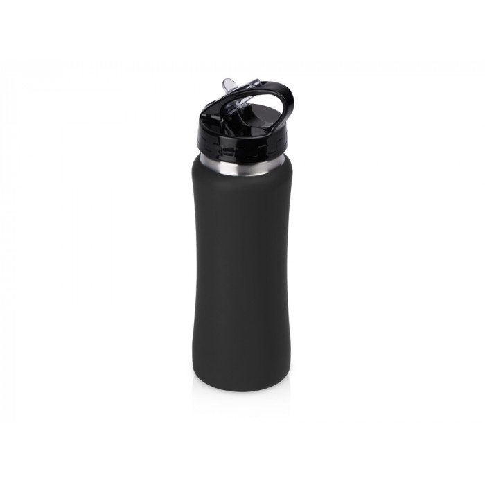 Бутылка для воды Bottle C1, сталь, soft touch, 600 мл, черный