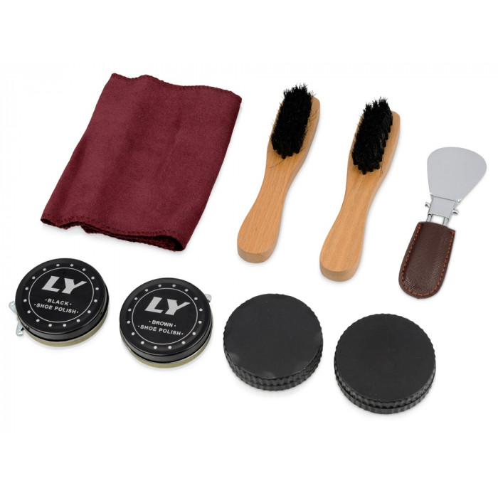 Набор для чистки обуви Сапфир, коричневый