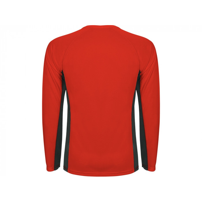 Футболка Shanghai  мужская с длинным рукавом, красный/графитовый