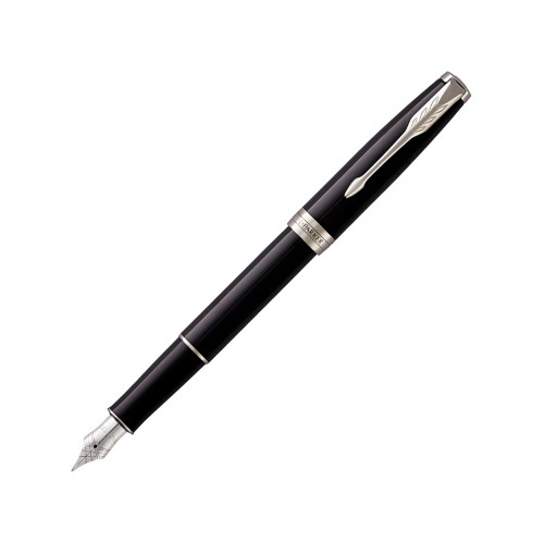 Перьевая ручка Parker Sonnet F539, цвет: LaqBlack СT, перо: F, цвет чернил: black, в подарочной упаковке