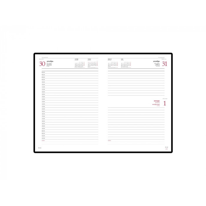 Ежедневник А5 датированный Sidney Nebraska 2026, черный (золотой обрез)