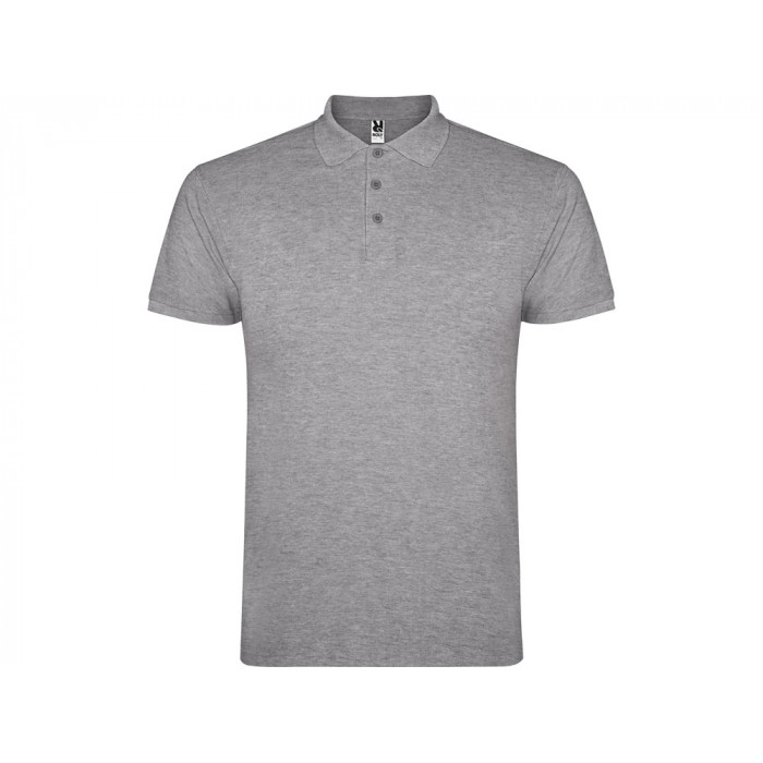 Рубашка поло Star мужская, серый меланж