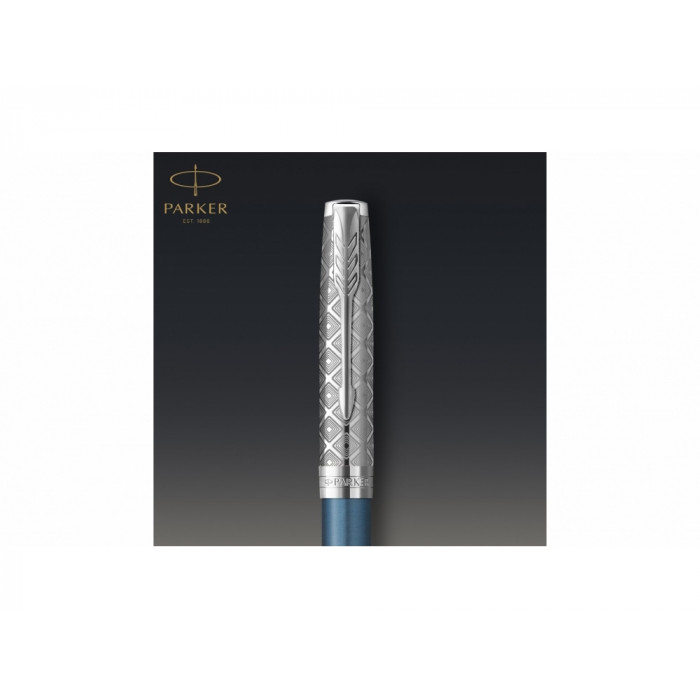 Шариковая ручка Parker Sonnet Premium Refresh BLUE CT, стержень: M, цвет чернил: black , в подарочной упаковке Шариковая ручка Parker Sonnet Premium Refresh BLUE CT, стержень: M, цвет чернил: black , в подарочной упаковке