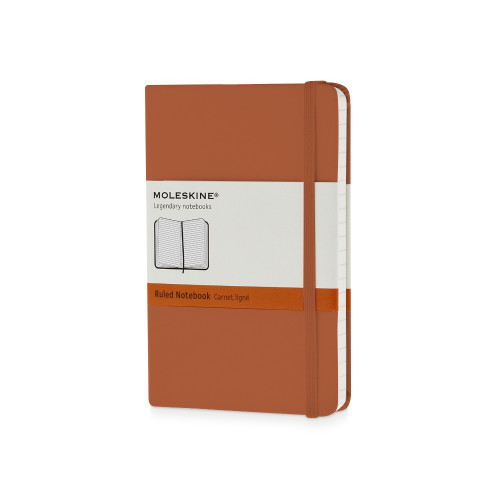 Записная книжка Moleskine Classic (в линейку) в твердой обложке, Pocket (9x14см), оранжевый коралл