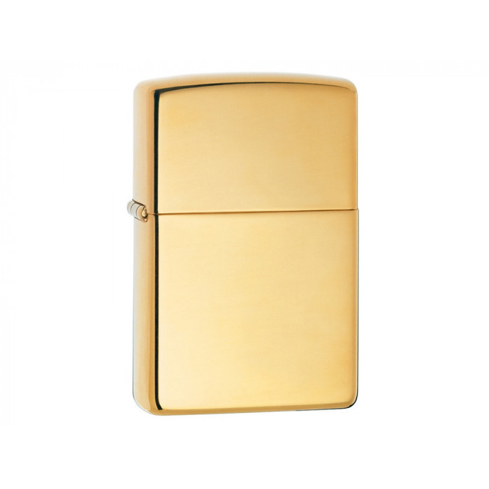 Зажигалка ZIPPO Classic с покрытием High Polish Brass, латунь/сталь, золотистая, 38x13x57 мм