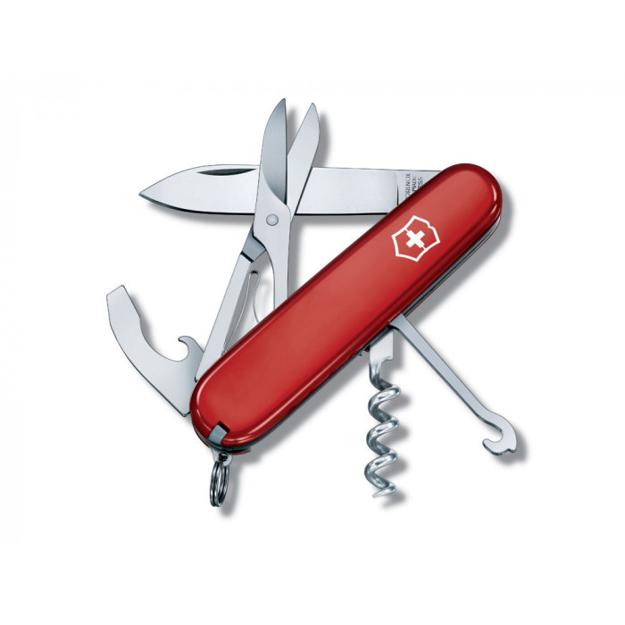 Нож перочинный VICTORINOX Compact, 91 мм, 15 функций, красный