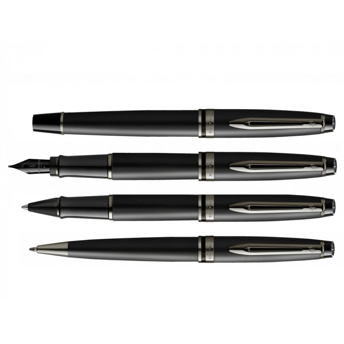 Ручка-роллер Waterman Expert Black F BLK в подарочной упаковке