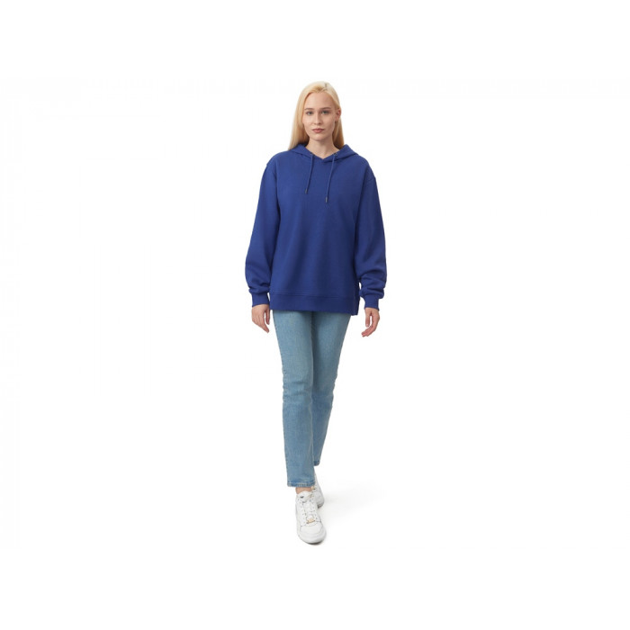 Толстовка с капюшоном оверсайз Lisbon унисекс, классический синий
