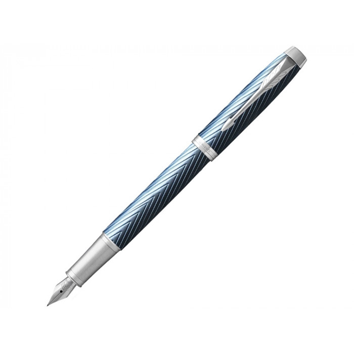 Перьевая ручка Parker IM Premium Blue Grey CT, перо: F, цвет чернил: blue, в подарочной упаковке.