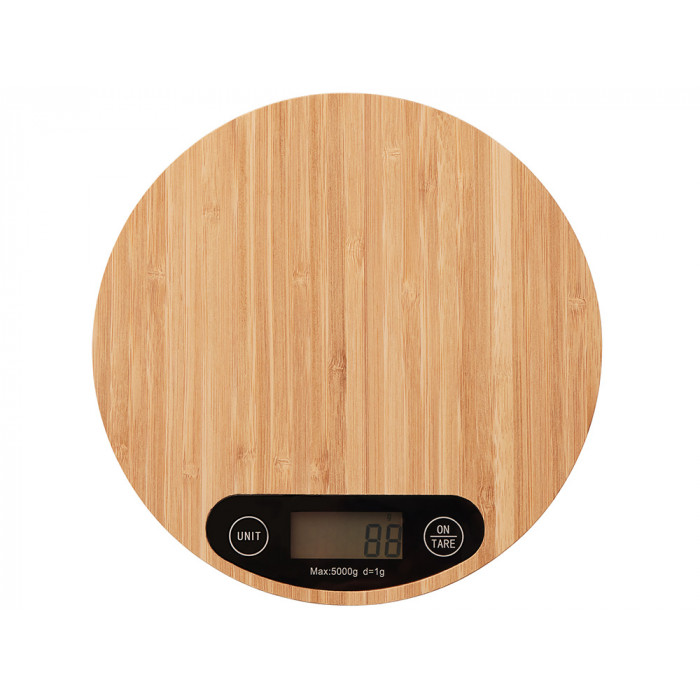 Бамбуковые кухонные весы Scale, натуральный
