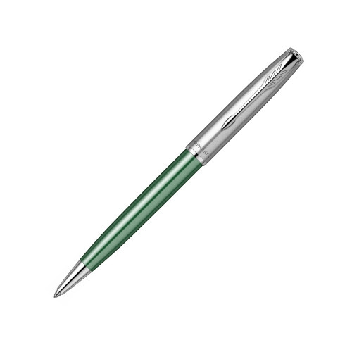 Шариковая ручка Parker Sonnet Essentials Green SB Steel CT, цвет чернил black, перо: M, в подарочной упаковке.