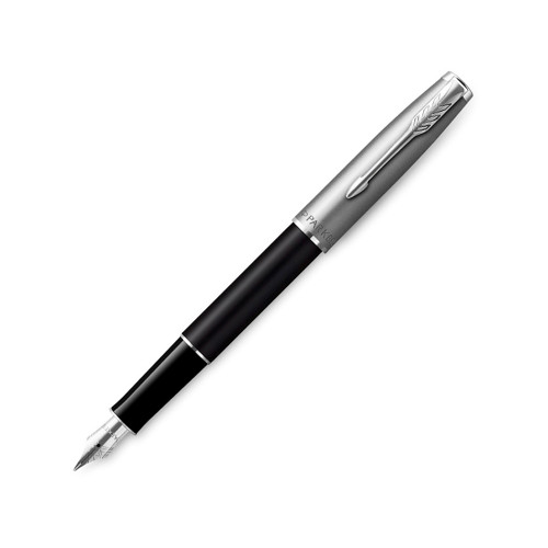 Перьевая ручка Parker Sonnet Entry Point Black Steel CT, перо: F, цвет чернил: black, в подарочной упаковке