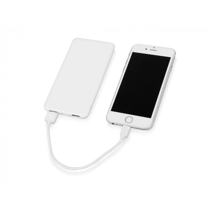 Портативное зарядное устройство Blank с USB Type-C, 5000 mAh, белый