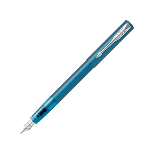 Перьевая ручка Parker Vector XL Teal CT, цвет чернил blue, перо: F, в подарочной упаковке.